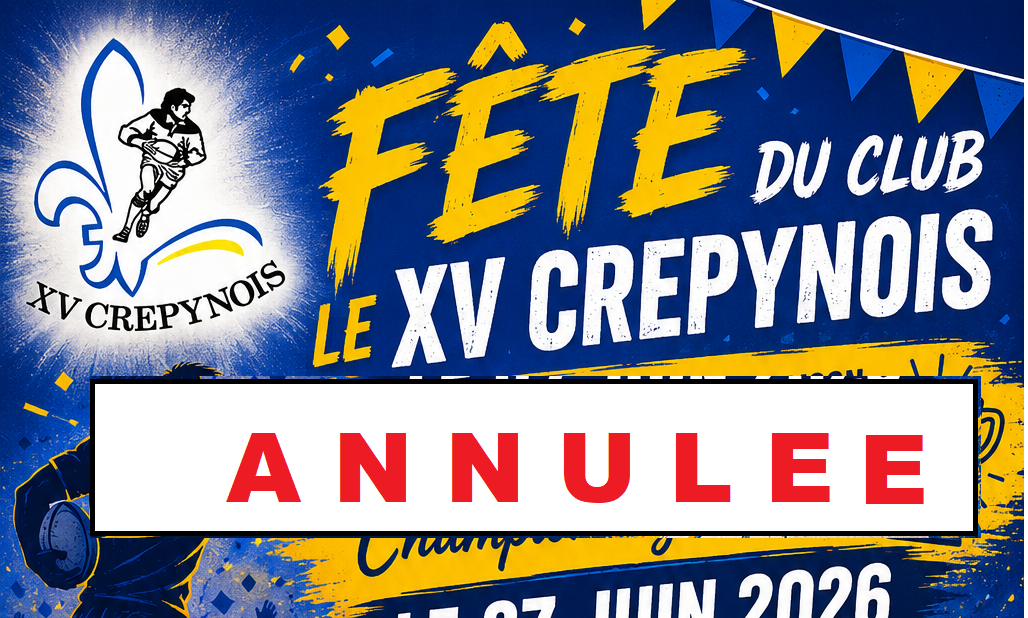 Fête du CLUB - 27 juin 2026 - ANNULEE