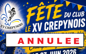 Fête du CLUB - 27 juin 2026 - ANNULEE
